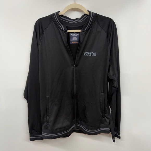 American Eagle Outfitters Other - American Eagle USA Active Flex XL Black Full Zip Jacket Athletic Mens